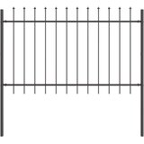  Vrtna Ograda 2 pcs Siva 3,4 x 0,8 m Čelik s prahom | shoptok.hr