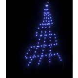 vidaXL LED božično drevesce med 112 LED Modra 511 cm Kovina | Shoptok.si