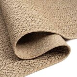  Rug "ZIZUR" Bež 240x240 cm Juta videz Notranje in zunanje | Shoptok.si