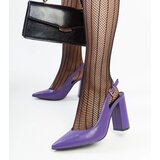 Gemre Wechsler Purple Slingback Pumps | Shoptok.si