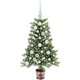 vidaXL Božično drevo med 150 LED z stojalom Zelena 90 cm PE | Shoptok.si