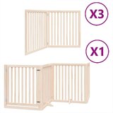  Vrata za pse s vratašcima 10 panela sklopiva 800 cm drvo topole | shoptok.hr