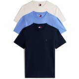 Tommy Jeans Majica mornarska / golobje modra / svetlo siva Cene