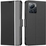 INORCO Ovitek za telefon s teksturo keperja proti praskam za Infinix Note 12 VIP 4G, stojalo za kartice, usnjena torbica TPU+PU, (22034319) | Shoptok.si