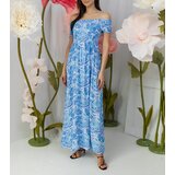 Gemre Blue dress with ruching Venezia | ePonuda.com
