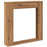 vidaXL Okvir za kamin boja hrasta 100x20x100 cm od konstruiranog drva | shoptok.hr
