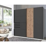 Hom`in OMARA Z DRSNIMI VRATI, barve grafita, barve hrasta | Shoptok.si