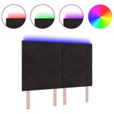  LED uzglavlje Crno 72 cm Baršun | shoptok.hr