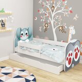 ACMA KREVET ZA DECU ANIMALS 160X80 CM SA DODATNOM FIOKOM WHITE VII | Eponuda.com