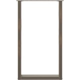  Noge za barski stol U-oblik 2 kom Prirodni čelik 60 x (100-101) cm Čelik - Prirodna 60 x (100-101) cm 2 1 | shoptok.hr