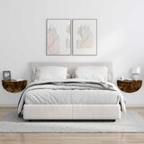 Polica na zidu Zidne 2 pcs Dimljeni hrast 48 x 24 x 24 cm | shoptok.hr