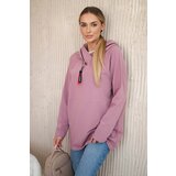 Kesi Tunic with zipper on hood Oversize dark pink | Shoptok.si