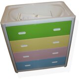 Plebani ARIEL Multicolor, previjalna miza iz umetnih mas | Shoptok.si