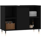  Kupaonski ormarić crni 80 x 33 x 60 cm od konstruiranog drva Crna | shoptok.hr