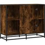 vidaXL Komoda dimljeni hrast 94x35x76 cm konstruirano drvo | shoptok.hr