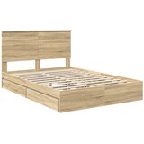  s od storage Sonoma hrast 140 x 190 cm Konstruirano drvo | shoptok.hr