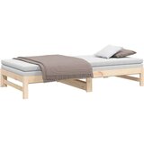  Dnevni ležaj na izvlačenje 2 x (90 x 200) cm masivna borovina | shoptok.hr