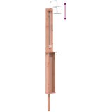 Vanjski tuš 246 cm Čvrsto drvo douglas i nehrđajući čelik | shoptok.hr