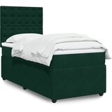 Box spring krevet s madracem tamnozeleni 100x200 cm baršunasti | shoptok.hr