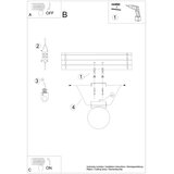  Sollux SL.1146 - Plafonsko svetlo YOLI 1xG9/12W/230V belo | Eponuda.com