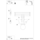  Stropna svetilka YOLI 1 bela, (21347671) | Shoptok.si