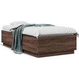 vidaXL Okvir za krevet smeđi hrast 75x190 cm konstruirano drvo | shoptok.hr