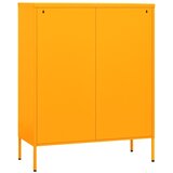 Ormarić za pohranu boja senfa 80 x 35 x 101,5 cm čelični | shoptok.hr