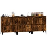  Komode 3 kom boja dimljenog hrasta 60x35x70cm konstruirano drvo | shoptok.hr