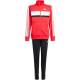 Adidas Športna trenirka 'Seasonal Essentials Tiberio' svetlo rdeča / črna / bela | Shoptok.si