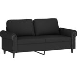  2-dijelni set sofa s jastucima crni baršunasti | shoptok.hr