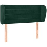  Uzglavlje s ušima tamnozeleno 83x23x78/88 cm baršunasto | shoptok.hr