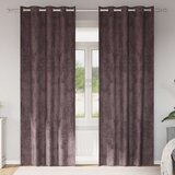  Baršunaste zavjese sa zavjesama 2 pcs Smeđa 225 x 140 cm Baršun | shoptok.hr