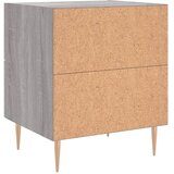  Noćni ormarići 2 kom boja hrasta 40x35x47,5cm konstruirano drvo Siva | shoptok.hr