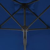  Vrtni suncobran s čeličnim stupom 300 x 230 cm plavi | Eponuda.ba