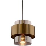 Candellux Lighting Crna viseća svjetiljka sa staklenim sjenilom ø 18 cm Spiega – | shoptok.hr