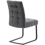 Venda nihajni stol, kovina, tekstil temno siva | Shoptok.si