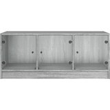  Stolić za kavu sa staklenim vratima boja hrasta 102x50x42 cm | shoptok.hr