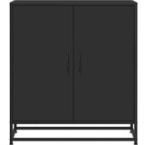 vidaXL Komoda crna 68x35x76 cm konstruirano drvo i metal | shoptok.hr