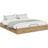  Otoman krevet Umjetnička hrastovina 193 x 120 x 25 cm - hrast artisan 160 x 200 cm | shoptok.hr