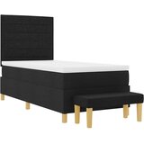  s opruga kutije s uzglavljem Crna 200 x 90 cm tkanina | shoptok.hr