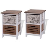 Furnova Nočna Omarica 2 kosa Les, (21925827) | Shoptok.si