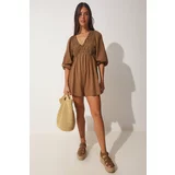 Happiness İstanbul Jumpsuit - Brown - Regular fit