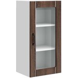  Zidni stakleni ormarić Smeđi hrast 40 x 31 x 80 cm | shoptok.hr