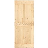  Klizna vrata s priborom za montažu 85 x 210 cm masivna borovina | shoptok.hr