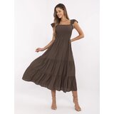 Italy Moda Dress-MI-SK-A5063.69P-brown | Shoptok.si