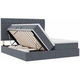  s od storage s uzglavljem Tamno siva 180 x 200 cm Baršun | shoptok.hr
