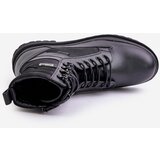 Big Star Leather Trapper Ankle Boots Mens Insulated Big Star Black | Shoptok.si
