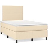 Maison Chic Box spring postelja - Vzmetna postelja z vzmetnico krem 120x200 cm blago SL132, (21890522) | Shoptok.si