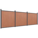 PANEL za ogradu smeđi 526 x 186 cm WPC | Shoptok.si