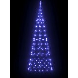 vidaXL LED božično drevesce med 390 LED Modra 250 cm elezo | Shoptok.si